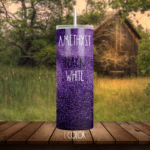 Amethyst Glitter Tumbler