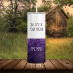 Amethyst Glitter Tumbler, 2 Colors