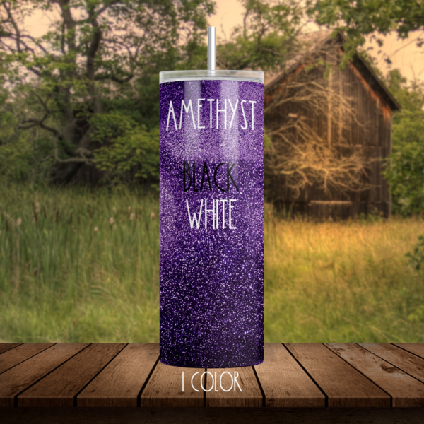 Amethyst Glitter Tumbler