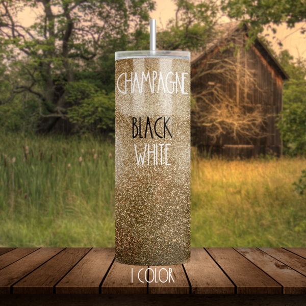 Champagne Glitter Tumbler