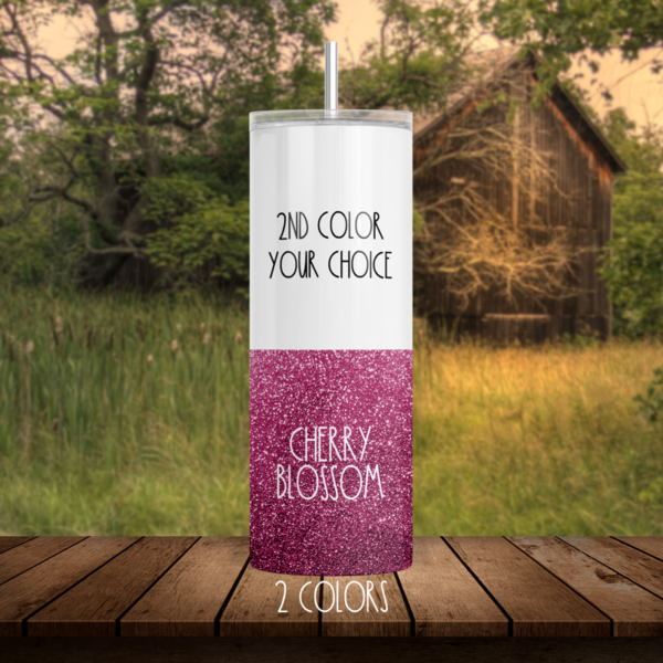 Cherry Blossom Glitter Tumbler, 2 Color